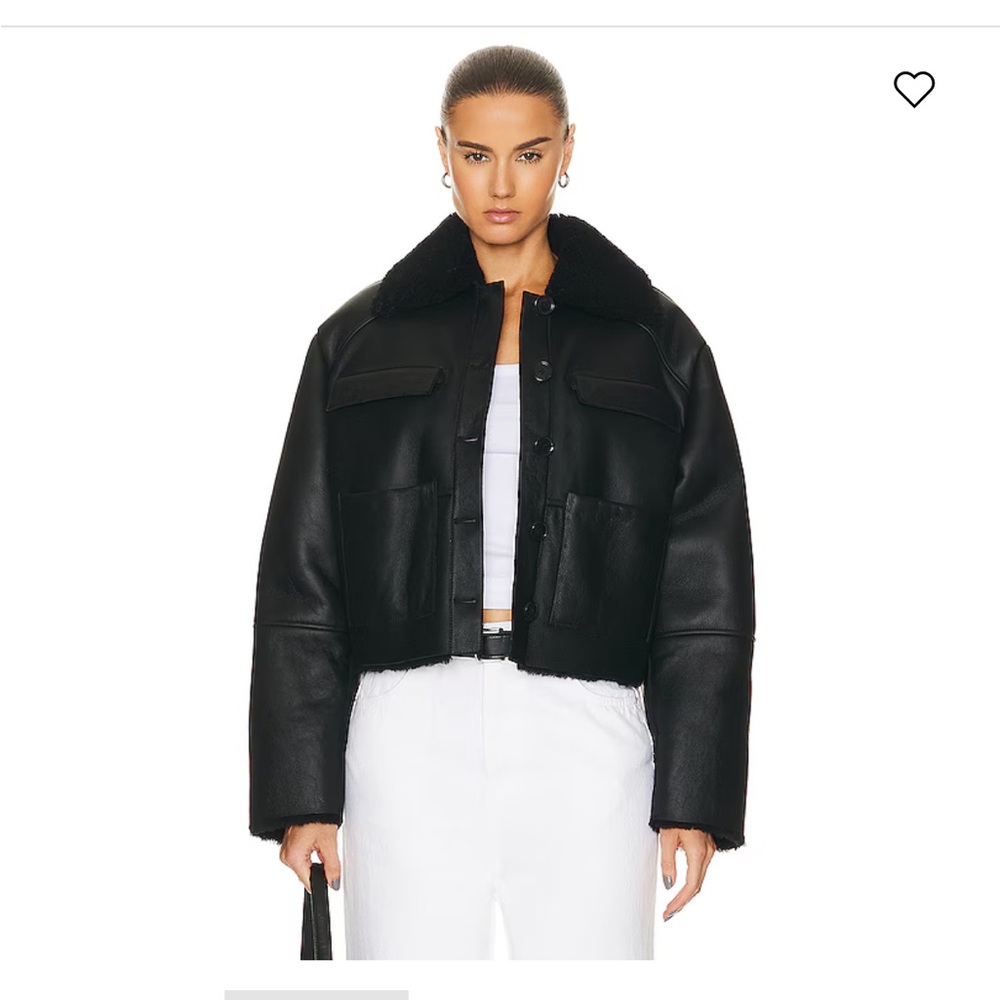 ✨ SOLD ✨ LOULOU STUDIO Bugur oversized shearling jacket size XS - Picture 8 of 12